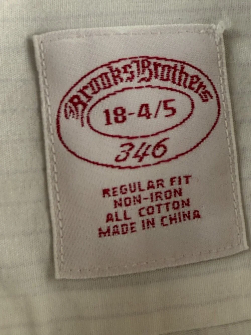Brooks Brothers Cotton Non-Iron Gray 18 4/5 Striped Pocket Shirt Business ****